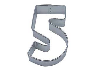 Number 5 Cookie Cutter 3"