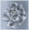 Royal Icing Roses Metallic Silver - Small