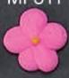 Royal Icing Drop Flowers 5/8" 40/pkg