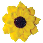 Royal Icing Sunflowers 1 1/8"