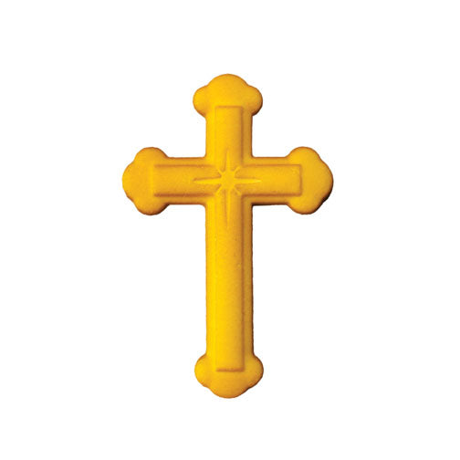 Gold Cross Sugar Decoration 4.25"