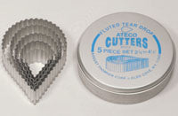 Fluted Teardrop Cutter Set 5 pc