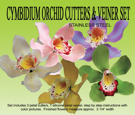 Cymbidium Orchid Cutter and Veiner Set