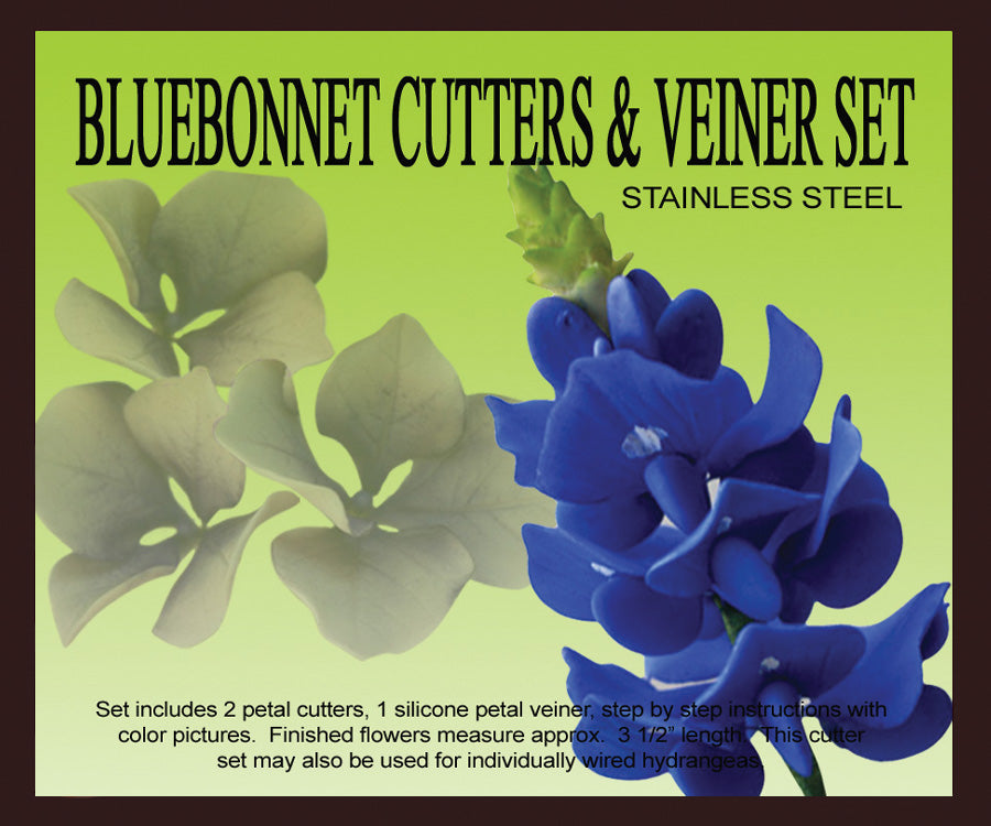 Bluebonnets/Hydrangea Cutter and Veiner Set