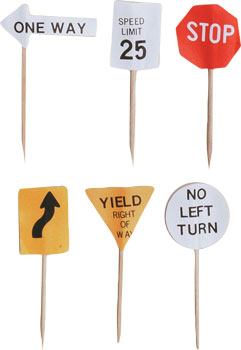 Traffic Signs Paper 6/pkg