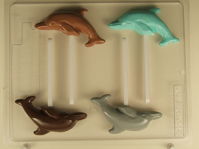 Dolphin Chocolate Lollipop Mold