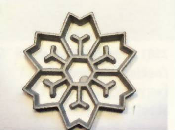 Snowflake Rosette Iron 2 in 1