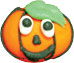 Pumpkin Face Mini Royal Icing 5/8" 12/pkg