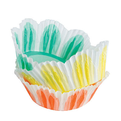 Fluted Pastel Tulip Baking Cups
