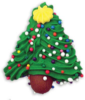 Tree w/Stars Non-Pareil Royal Icing 3/pkg