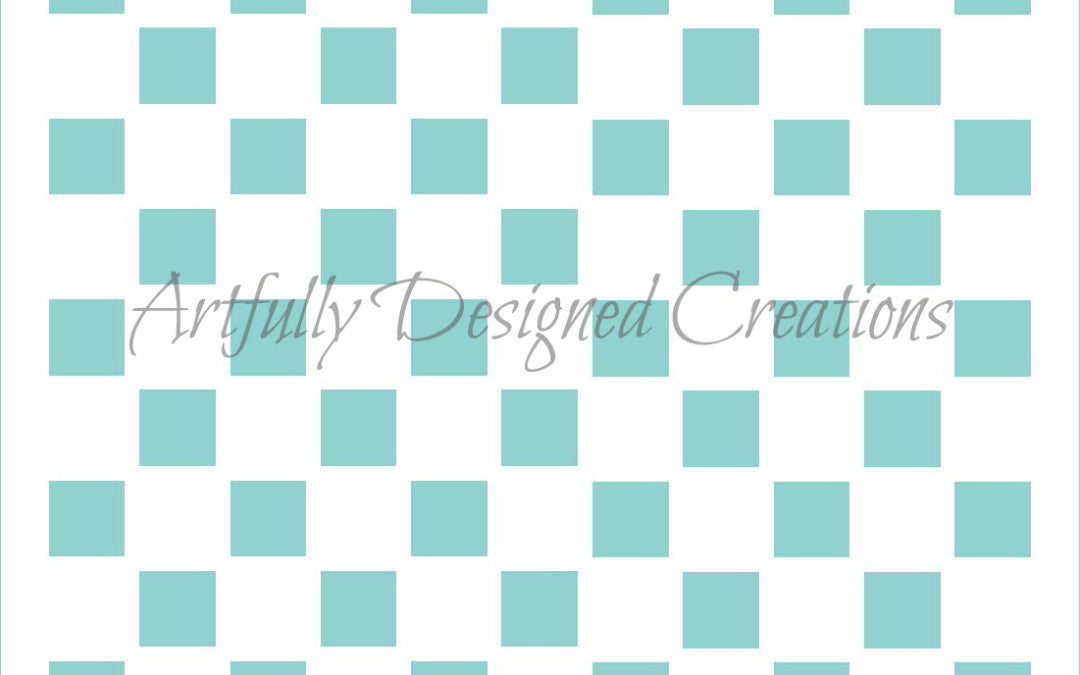 Checkered Background Stencil