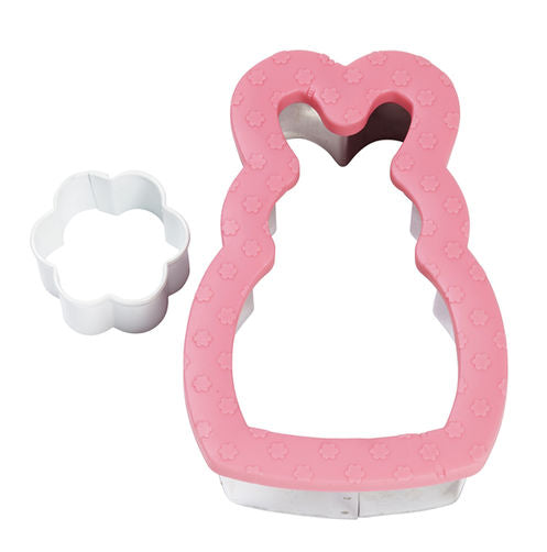 Wilton Textured Comfort-Grip Bunny with Mini Cookie Cutter Set