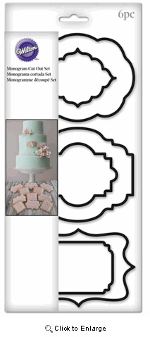 Wilton Plaque Cutout set of 6