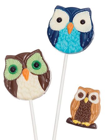 Owl Mix Chocolate Lollipop Mold