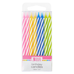 Bright Colored Spiral Candles