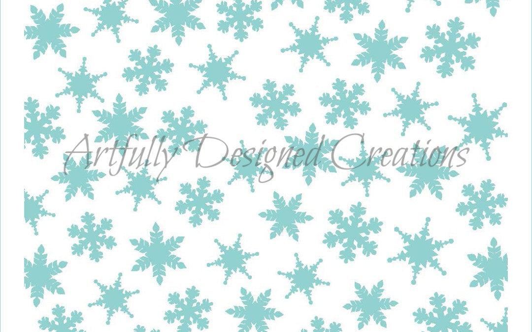 Snowflake Background Stencil