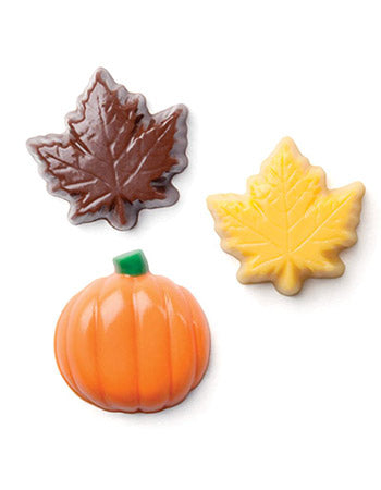 Leaves And Pumpkins Chocolate Candy Mold