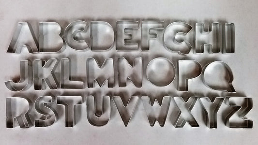 Alphabet Individual Letters Cookie Cutters