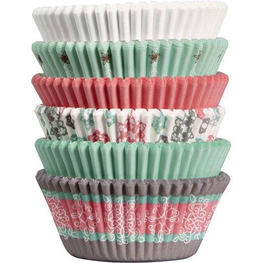 Pastel Christmas Baking Cups