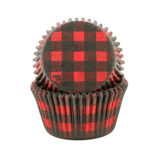 Red and Black Plaid Baking Cups