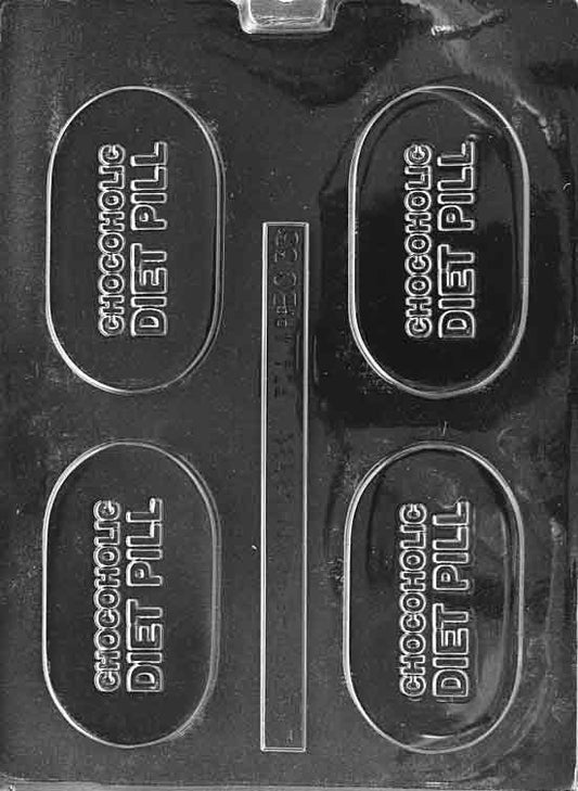 Chocoholic Diet Pill Chocolate Mold