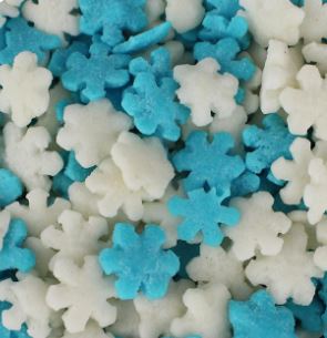 White and Blue Snowflake Mix