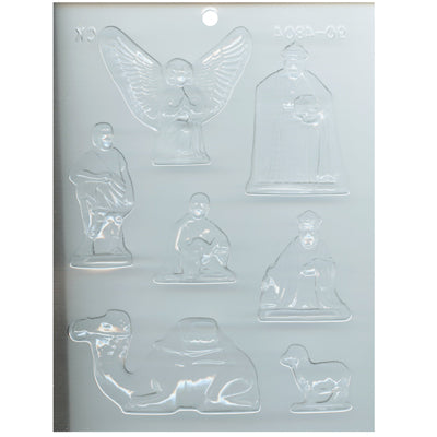 Wisemen Nativity Pieces Chocolate Mold