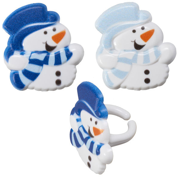 Snowman Cupcake Rings