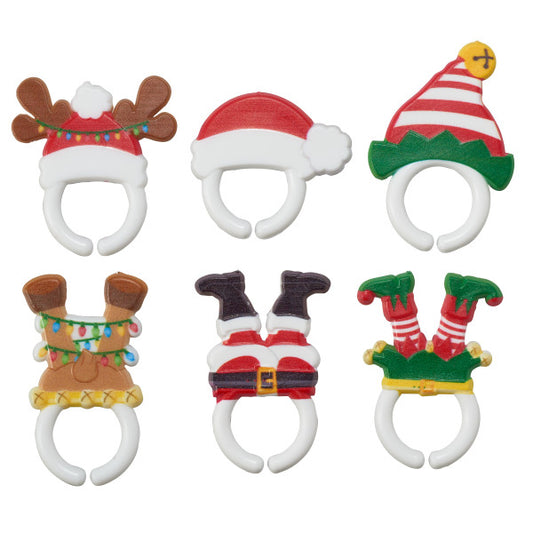 Feet and Hats Upside Down Cupcake Rings