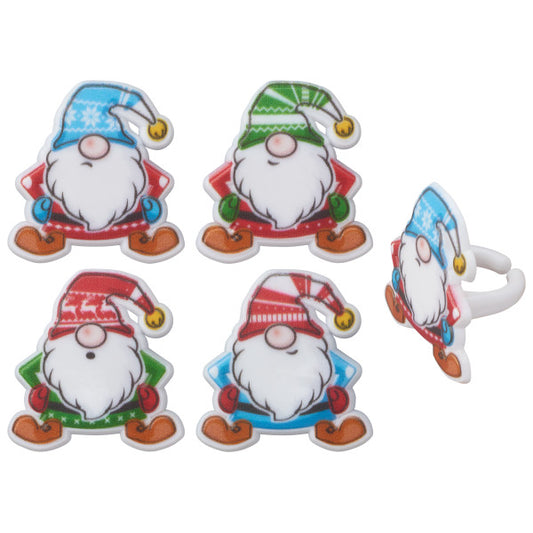 Christmas Gnome/Elf Cupcake Rings