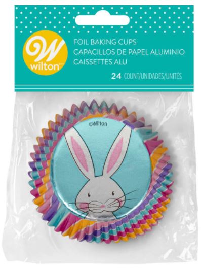 Easter Bunny Foil Baking Cups