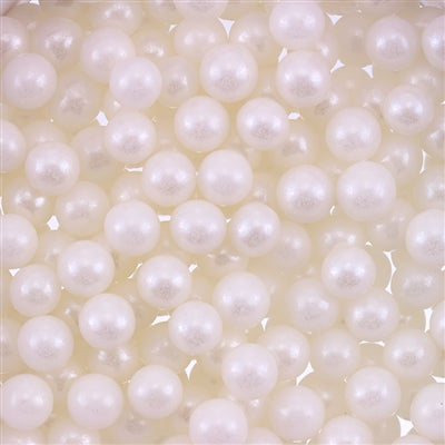 Edible White Pearlized Dragees 8mm