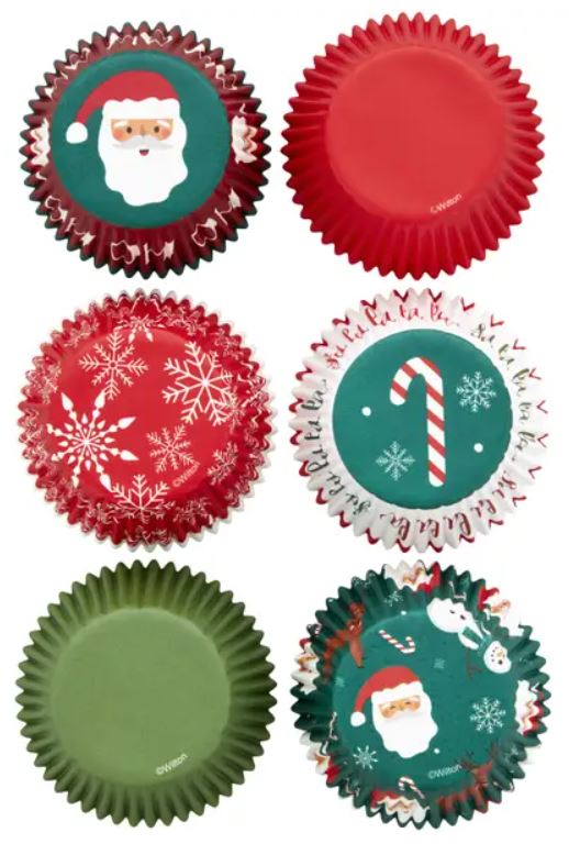 Traditional Designs Christmas Baking Cups