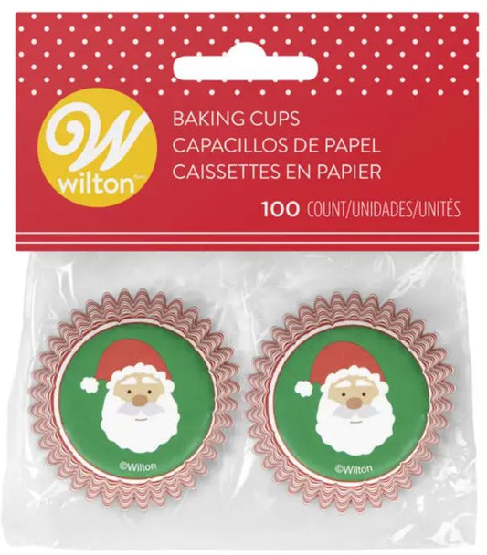 Santa Mini Baking Cups
