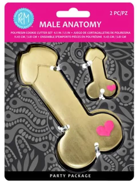 Male Anatomy Cookie Cutter Set