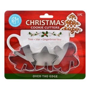 Christmas Over The Edge 3 Piece Cookie Cutter Set