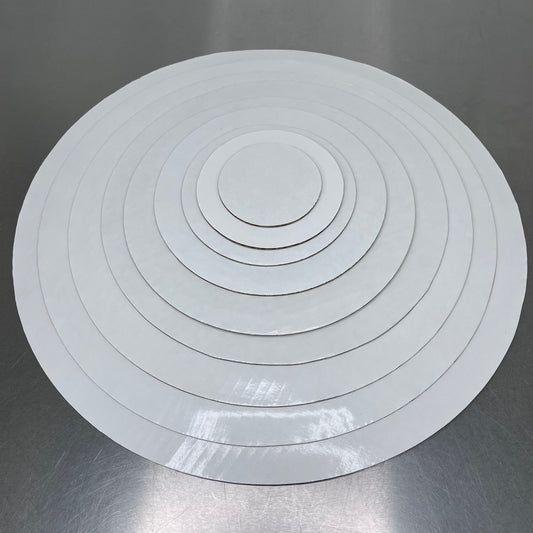 Wax Coated Cardboard Round Cake Boards Assorted Sizes