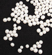 White/Ivory Sugar Pearls Pearlized 4mm