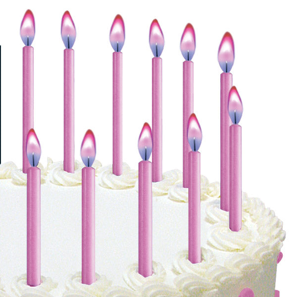 Wilton Candles Pink Color Flame