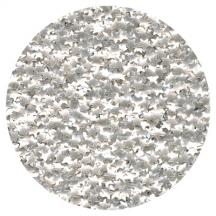Silver star-shaped edible glitter flakes for decorating cakes, cookies, and cupcakes, 4.5 gram container